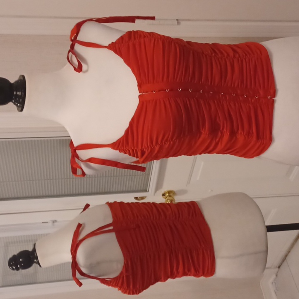 2/$50 Guess Red Bustier Top - Size Small